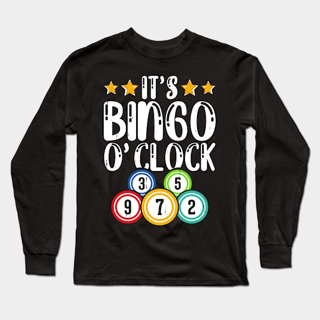 It's Bingo 0'clock T shirt For Women Long Sleeve T-Shirt by Xamgi